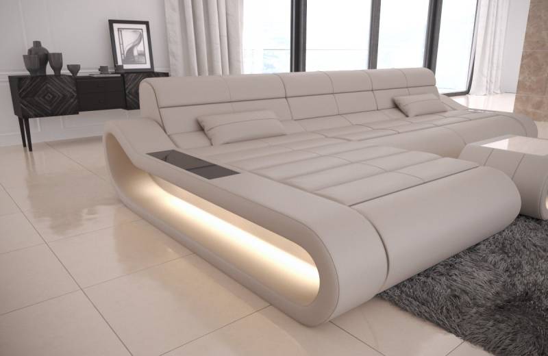 Sofa Dreams Ecksofa Ledercouch Ledersofa Concept L Form lang Sofa Leder, Couch, mit LED, Designersofa mit ergonomischer Rückenlehne Sofa Dreams Ecksofa Ledercouch Ledersofa Concept L Form lang Sofa Leder, Couch, mit LED, Designersofa mit ergonomischer Rückenlehne von Sofa Dreams