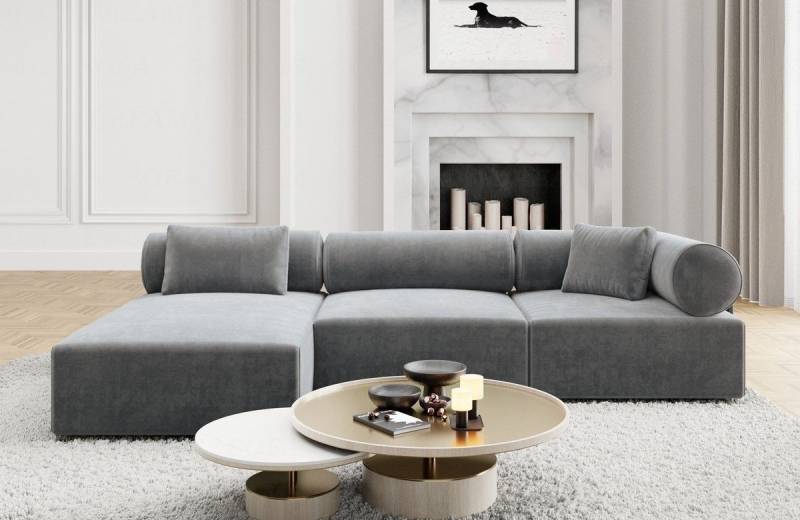 Sofa Dreams Ecksofa Polster Modern Stoff Ecksofa Couch Loungesofa Laguardia L Form kurz, Lounge-Sofa Sofa Dreams Ecksofa Polster Modern Stoff Ecksofa Couch Loungesofa Laguardia L Form kurz, Lounge-Sofa von Sofa Dreams