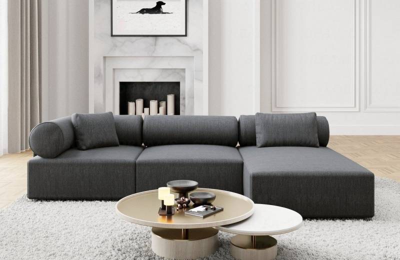 Sofa Dreams Ecksofa Polster Modern Stoff Ecksofa Couch Loungesofa Laguardia L Form kurz, Lounge-Sofa Sofa Dreams Ecksofa Polster Modern Stoff Ecksofa Couch Loungesofa Laguardia L Form kurz, Lounge-Sofa von Sofa Dreams