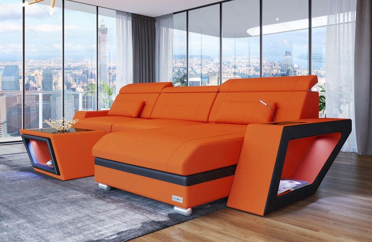 Sofa Dreams Ecksofa Polster Sofa Stoff Couch Catania L Form Stoffsofa, Mikrofaser, mit LED, ausziehbare Bettfunktion, mit USB-Anschluss, Ottomane Sofa Dreams Ecksofa Polster Sofa Stoff Couch Catania L Form Stoffsofa, Mikrofaser, mit LED, ausziehbare Bettfunktion, mit USB-Anschluss, Ottomane von Sofa Dreams