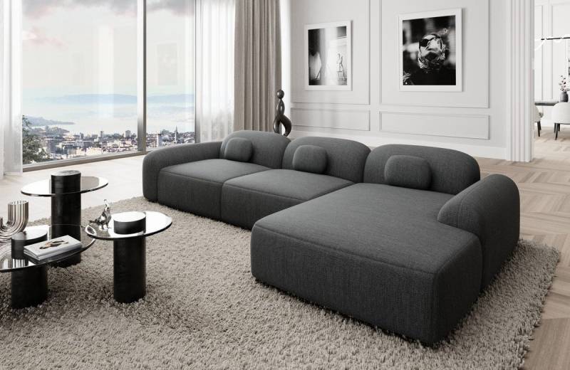 Sofa Dreams Ecksofa Polstersofa Stoff Couch Stoffsofa Modern Sofa Barcelona L Form kurz, Lounge-Sofa von Sofa Dreams