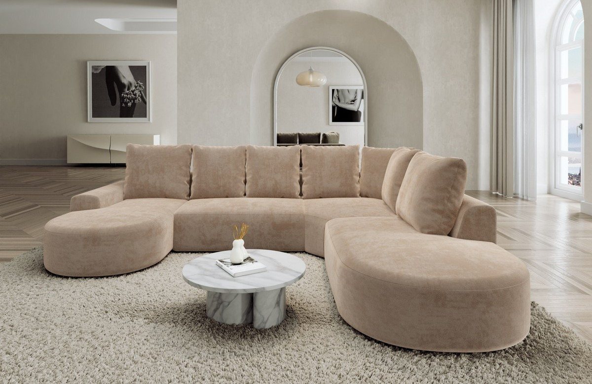 Sofa Dreams Wohnlandschaft Gomera U Form Stoff Lounge, Wohnlandschaft, Ottomane, U-Form, Lounge Sofa Dreams Wohnlandschaft Gomera U Form Stoff Lounge, Wohnlandschaft, Ottomane, U-Form, Lounge von Sofa Dreams