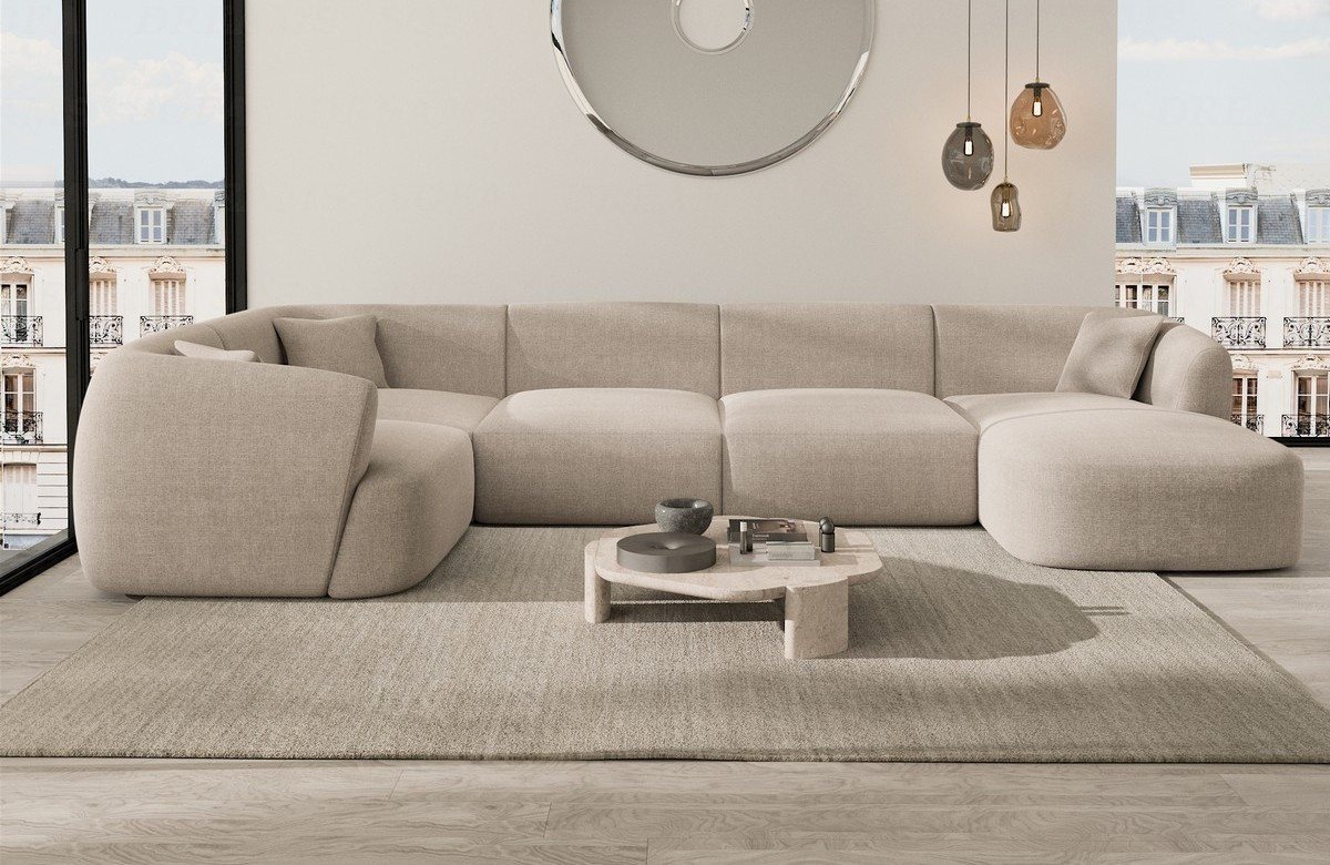 Sofa Dreams Wohnlandschaft Polster Sofa Stoff Wohnlandschaft Tabarca U Form Polstersofa, Loungesofa Sofa Dreams Wohnlandschaft Polster Sofa Stoff Wohnlandschaft Tabarca U Form Polstersofa, Loungesofa von Sofa Dreams