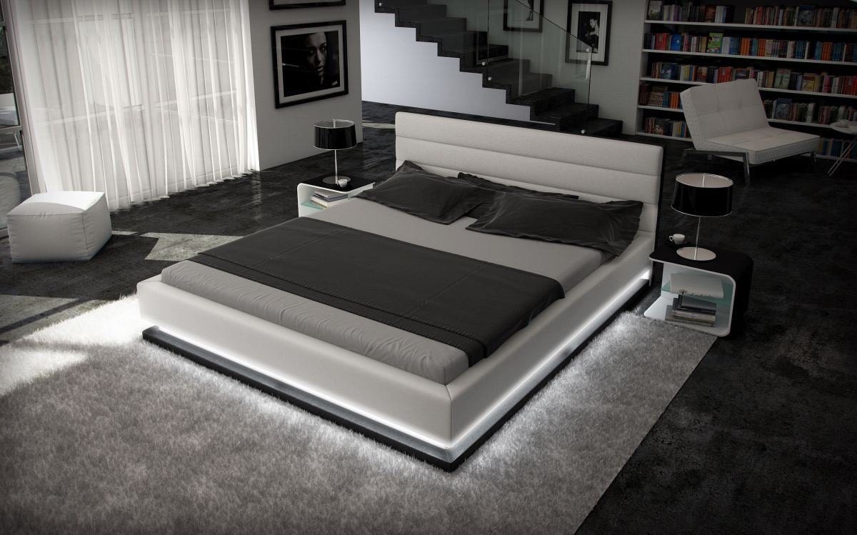 Wasserbett Moonlight, Kunstleder Premium, komplett, mit LED Beleuchtung, Sofa Dreams, mit Sigma-K Keramik, mit LED Beleuchtung von Sofa Dreams