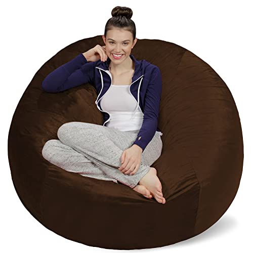 Sofa Sack XXL-Das Neue Komforterlebnis -Sitzsack mit Memory Schaumstoff Füllung-Ideal zum Relaxen im Wohnzimmer oder Schlafzimmer -Samtig weicher Velour Bezug in Schokolade von Sofa Sack