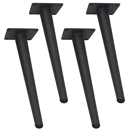 4x DIY Metall Tischbeine,Schräg Konisch Möbelfüße,Austauschbare Möbelbeine Sofa Füße Eisen Möbelfüsse,Ersatz Beine für Couchtisch TV-Schrank,Belastbar Bis 600kg,mit Zubehör,Schwarz (55cm/21.7in) 4x DIY Metall Tischbeine,Schräg Konisch Möbelfüße,Austauschbare Möbelbeine Sofa Füße Eisen Möbelfüsse,Ersatz Beine für Couchtisch TV-Schrank,Belastbar Bis 600kg,mit Zubehör,Schwarz (55cm/21.7in) von Sofa legs