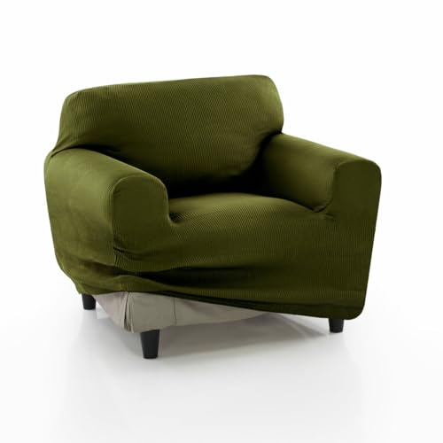 Sofakover® Sofabezug, super elastisch, für 1-Sitzer, atmungsaktiv, bequem und langlebig, Sofaüberwurf, einfach anzubringen, Maße 70-110 cm, Grün von Sofakover