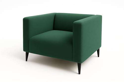 Moderner bequemer Sessel CALMO - ideal für das Wohnzimmer Möbel Breite 95 cm! (Manila 35 - grün) von Sofello