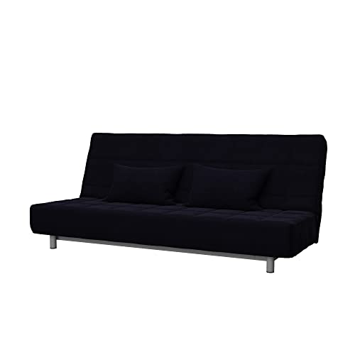 Soferia Sofabezug Kompatibel Mit BEDDINGE 3-er Bettsofa Sofaüberwurf Sofaschoner Cover Kratzfest Hydrophobie Allergenfrei Elegance Schwarz von Soferia