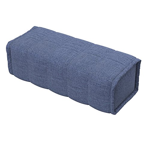 Soferia Kissenbezug Kompatibel Mit BEDDINGE Quadratkissen Sofakissenbezug Cover Einfache Reinigung Allergiefrei Naturel Blau von Soferia