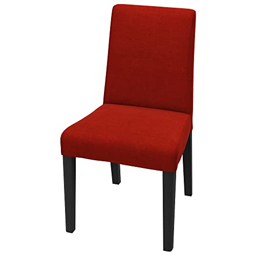 Soferia Stuhlhusse Kompatibel Mit BERGMUND Stuhl Standard Bezug Stuhlbezug Stuhl Cover Kratzfest Hydrophobie Allergenfrei Elegance Dunkelorange von Soferia