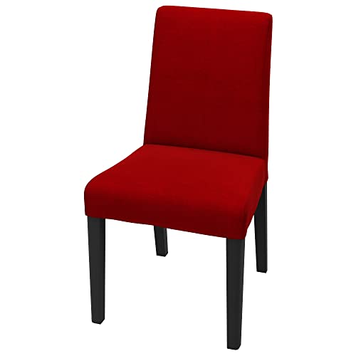 Soferia Kompatible Ersatzbezug fur BERGMUND Stuhl (Standard beug), Stoff Elegance Red (FLECKENBESTÄNDIG, WASSERABWEISEND und Kratzfest), Rot von Soferia