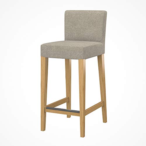 Soferia Stuhlhusse Kompatibel Mit Henriksdal Stuhlbezug Stuhl Cover Fleckschutz Kratzfest Robust Strong Taupe Beige von Soferia