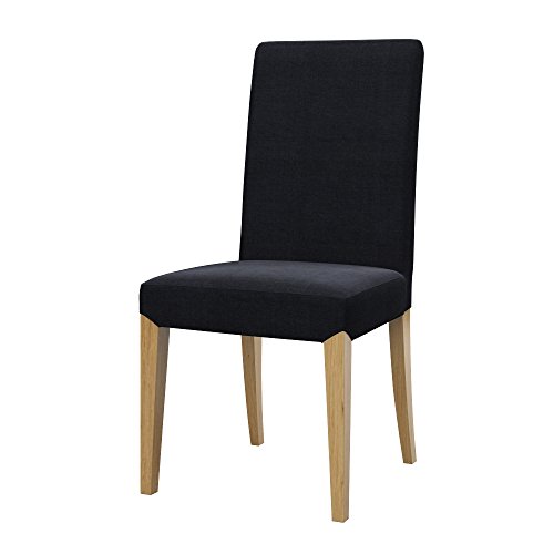 Soferia Stuhlhusse Kompatibel Mit HENRIKSDAL Stuhl Stuhlbezug Stuhl Cover Kratzfest Hydrophobie Allergenfrei Elegance Grau von Soferia