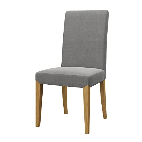 Soferia Stuhlhusse Kompatibel Mit HENRIKSDAL Stuhl Stuhlbezug Stuhl Cover Kratzfest Hydrophobie Allergenfrei Elegance Grau von Soferia