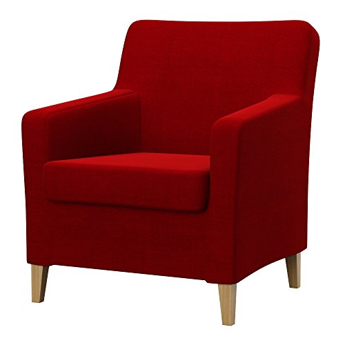 Soferia Kompatible Ersatzbezug fur KARLSTAD Sessel, altes Modell, Stoff Elegance Red (FLECKENBESTÄNDIG, WASSERABWEISEND und Kratzfest), Rot von Soferia