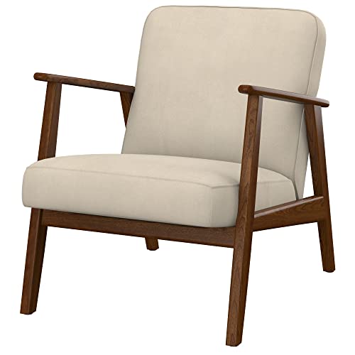 Soferia Sesselschoner Kompatibel Mit EKENASET Sessel Sesselbezug Sesselüberzug Sesselhusse Cover Einfache Reinigung Allergiefrei Wasserabweisend Majestic Velvet Beige von Soferia