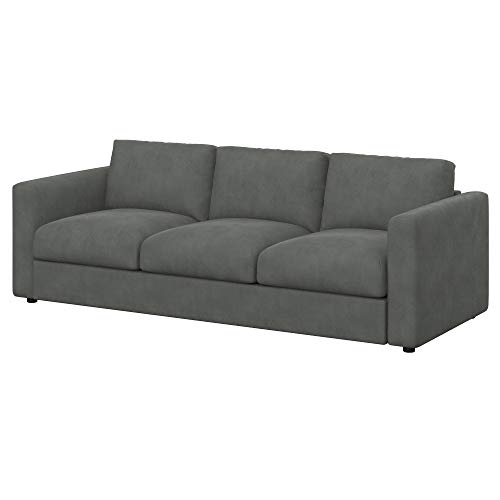 Soferia Sofabezug Kompatibel Mit VIMLE 3er-Sofa Sofaüberzug Sofaüberwurf Sofaschoner Cover Einfache Reinigung Allergiefrei Wasserabweisend Majestic Velvet Grau Soferia Sofabezug Kompatibel Mit VIMLE 3er-Sofa Sofaüberzug Sofaüberwurf Sofaschoner Cover Einfache Reinigung Allergiefrei Wasserabweisend Majestic Velvet Grau von Soferia