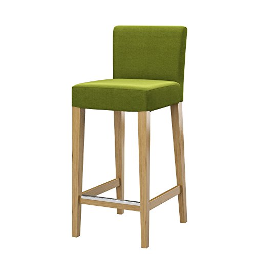 Soferia Stuhlhusse Kompatibel Mit HENRIKSDAL Barkruk Stuhlbezug Stuhl Cover Kratzfest Hydrophobie Allergenfrei Elegance Grün von Soferia