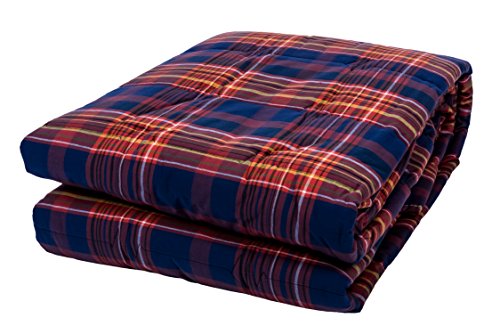 Soffim Steppdecke Madras blau 170 x 270 cm von Soffim