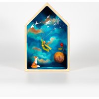 Shadow Box Gemalte Wand Kunst Dekor Handgemachter Prinz von SofiaFileasArt
