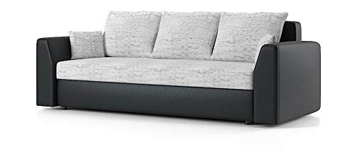 Sofini Couch Paul mit Schlaffunktion! Best Couch! Couch mit Bettkasten! (Lawa 9+ Soft 11) von Sofini