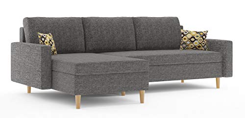 Sofini Ecksofa Etna mit Schlaffunktion! Best ECKSOFA! Eckcouch mit Bettkästen! (Lux 06) von Sofini