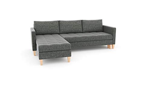 Sofini Ecksofa Oslo mit Schlaffunktion! Best Ecksofa! Couch mit Bettkästen! (Lux 06 Links) von Sofini