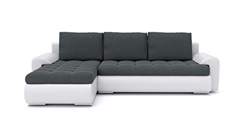 Sofini Ecksofa Tokio VI mit Schlaffunktion! Best Ecksofa! Wohnlandschaft mit Bettkasten! (Cas 574+ Soft 17 Links) von Sofini