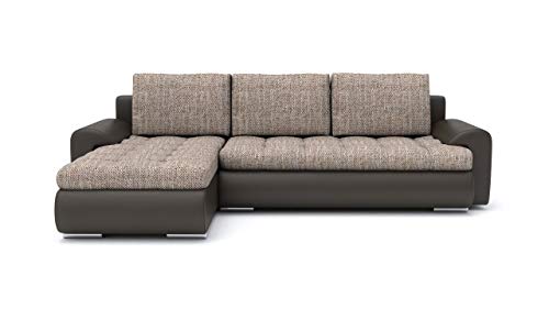 Sofini Ecksofa Tokio VI mit Schlaffunktion! Best Ecksofa! Wohnlandschaft mit Bettkasten! (Lawa 2+ Soft 66 Links) von Sofini