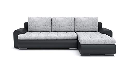 Sofini Ecksofa Tokio VI mit Schlaffunktion! Best Ecksofa! Wohnlandschaft mit Bettkasten! (Lawa 9+ Soft 11 Rechts) von Sofini