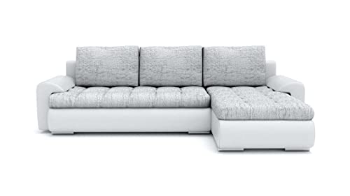 Sofini Ecksofa Tokio VI mit Schlaffunktion! Best Ecksofa! Wohnlandschaft mit Bettkasten! (Lawa 9+ Soft 17 Rechts) von Sofini