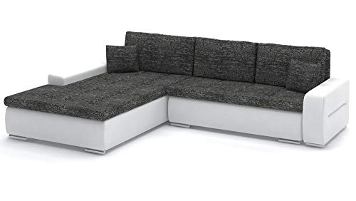 Sofini Wohnlandschaft Toronto 240/200 mit Schlaffunktion! Wohnlandschaft mit Bettkästen! Best Ecksofa! (Lawa 6+ Soft 17 Links) von Sofini