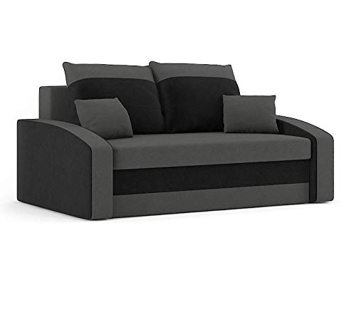 Sofini Sofa Hewlet mit Schlaffunktion! Best Sofa! 2- Sitzer Sofa! (Haiti 14+ Haiti 17) von Sofini