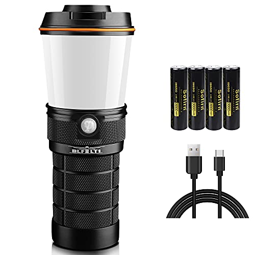 LeD Laterne 800 Lumen, Sofirn LT1 Wiederaufladbare Taschenlampe Laterne Campinglicht mit 8x Samsung LH351D LEDs 2700K bis 5000K High 90 CRI Campinglampe mit USB-C Anschluss und Powerbank-Funktion von Sofirn