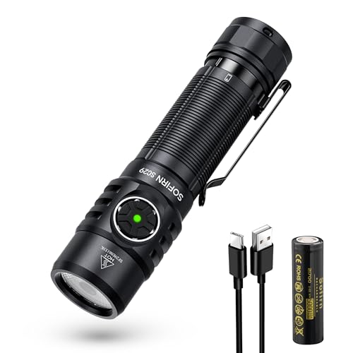 Sofirn SC29 Taschenlampe USB C Aufladbare Led Taschenlampe 3000 Lumen Superhelle EDC Handleuchte Taschenlampe für Outdoor Sport Wandern Camping von Sofirn