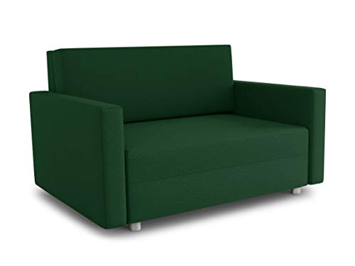 Sofa Pura Maxi mit Schlaffunktion - Schlafsofa mit Bettkasten, Sofagarnitur, Bettsofa, Wohnlandschaft, Couch, Polstersofa (Grün (Suedine 76)) von Sofnet