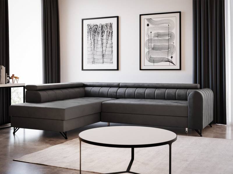 Sofnet Ecksofa Alice, mit Schlaffunktion und Bettkasten, Wohnlandschaft mit einstellbare Kopfstützen, Schlafsofa, L-form Couch Sofnet Ecksofa Alice, mit Schlaffunktion und Bettkasten, Wohnlandschaft mit einstellbare Kopfstützen, Schlafsofa, L-form Couch von Sofnet