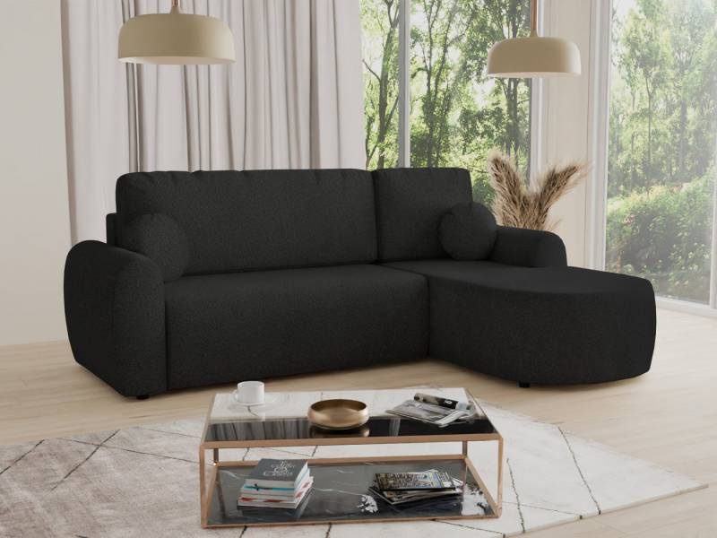 Sofnet Ecksofa Jazz, mit Schlaffunktion und Bettkasten, L-Form Couch, Bouclé-Material, Schlafsofa mit Wellenfeder von Sofnet