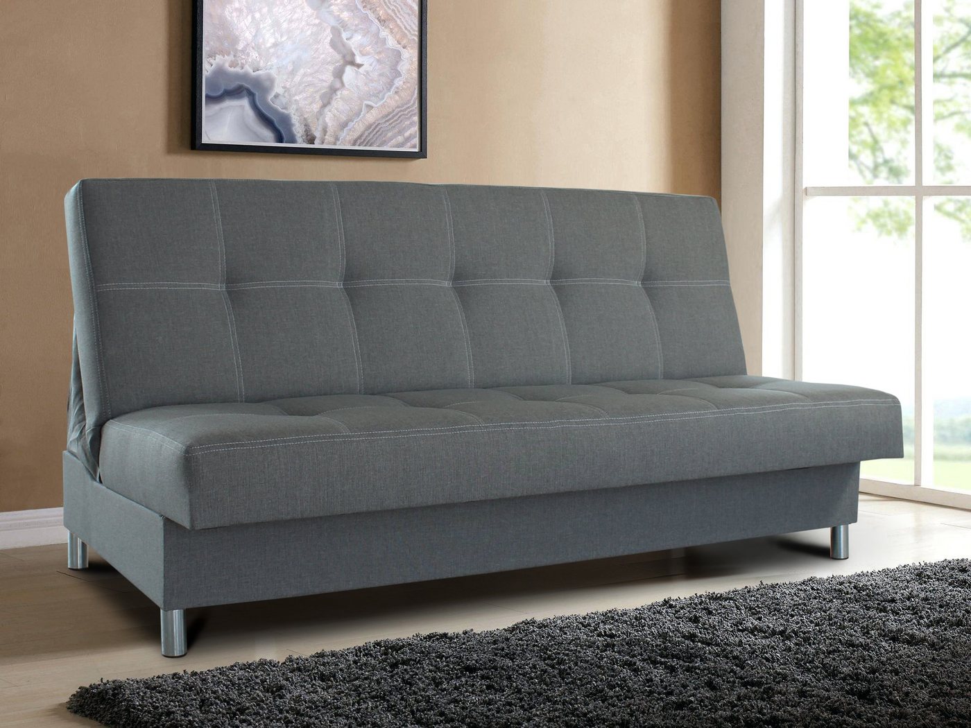 Sofnet Schlafsofa Bella, mit Schlaffunktion und Bettkasten, Bettsofa, Couch, Sofagarnitur von Sofnet