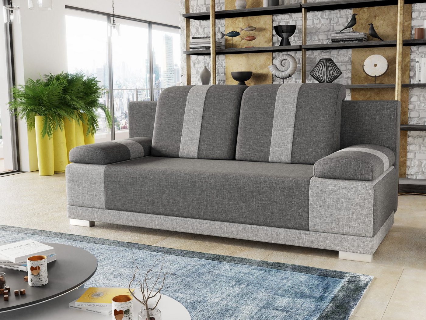 Sofnet Schlafsofa Imola, mit Schlaffunktion und Bettkasten, Bettsofa, Couch, Sofagarnitur von Sofnet