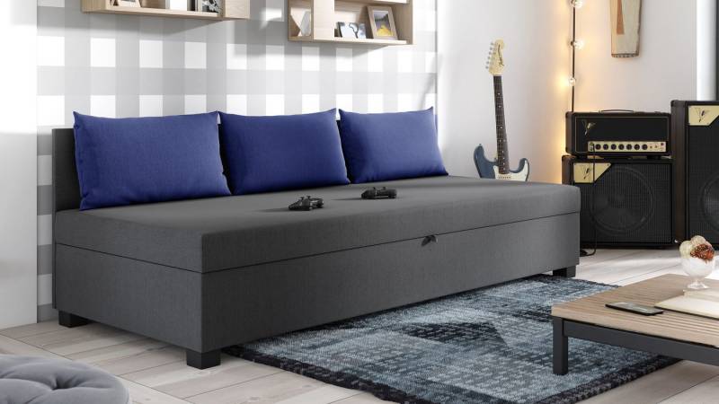 Sofnet Schlafsofa Misti III, mit Schlaffunktion und Bettkasten, Bettsofa, Couch, Kindersofa von Sofnet