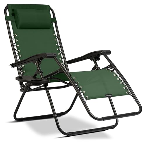 Sofotel Sonnenliege Gartenliege Liegestuhl ChillWell - Klappbar mit Kissen - Belastbar bis 120 kg - 110 x 102 x 60 cm - Grün Sofotel Sonnenliege Gartenliege Liegestuhl ChillWell - Klappbar mit Kissen - Belastbar bis 120 kg - 110 x 102 x 60 cm - Grün von Sofotel