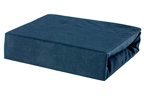 Soft Dream Spannbettlaken 80x160 cm - Premium Qualität - 100% gekämmte Baumwolle Jersey -Spannbetttuch für Kinderbett Juniorbett - OekoTex Zertifiziert - Made in EU - Schwarz von Soft Dream