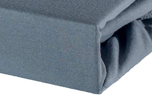 Soft Dream Spannbettlaken 80x180 cm Dunkelgrau - 100% gekämmte Baumwolle Jersey - Premium Qualität - Spannbetttuch für Kinderbett Juniorbett - OekoTex Zertifiziert - Made in EU - 80x180cm Dunkelgrau von Soft Dream