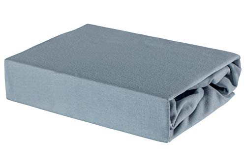 Soft Dream Bettlaken Spannbettlaken - 28 Farben - 100% Baumwolle Jerse (80 x 180 cm, Grau) von Soft Dream