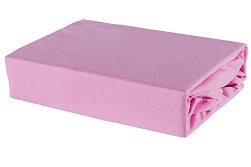 Soft Dream Bettlaken Spannbettlaken - 28 Farben - 100% Baumwolle Jerse (90 x 160 cm, Rosa) von Soft Dream