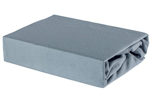 Soft Dream Bettlaken Spannbettlaken 80/160 80x160 Baumwolle Jersey 100% aus Polen (Grau, 80 x 160 cm) von Soft Dream
