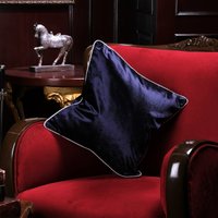 Dunkelblauer Samtkissen-Bezug Bezauberndes Wohndekor | 45x45 cm Dunkelblauer Samtkissen-Bezug Bezauberndes Wohndekor | 45x45 cm von SoftHomeTextile