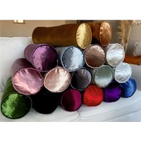 Luxus Samt Bolster Kissenbezug Glänzendes Sofakissen von SoftHomeTextile